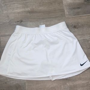 Nike Dri Fit white tennis skirt